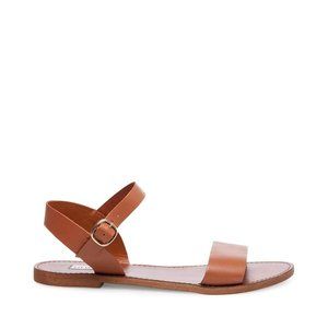 Steve Madden Donddi Tan Leather Sandals | Size 7
